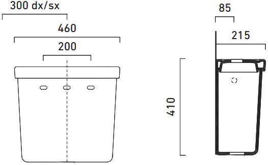Catalano Canova Royal Бачок для унитаза низкий, без механизма, цвет: белый глянцевый 1CZCV00
