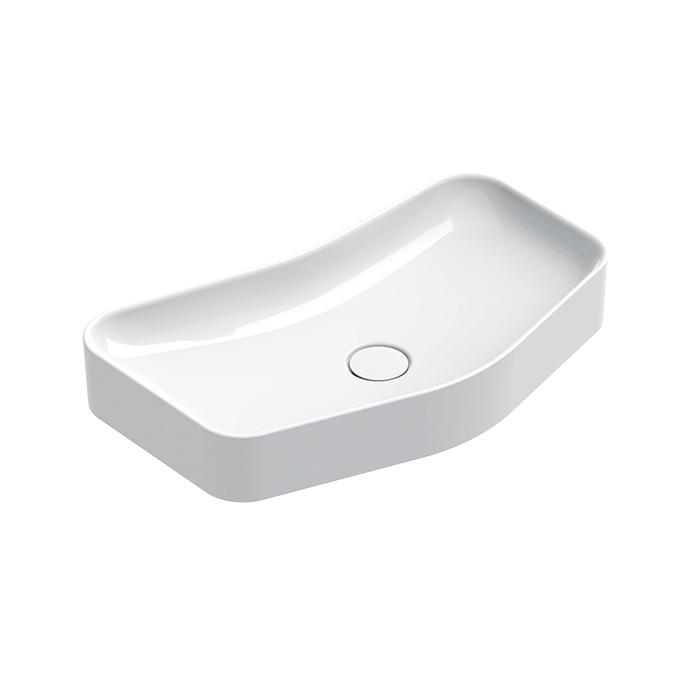 Catalano Zero Раковина чаша 65x37,5x10h см, без перелива, покрытие Cataglaze, цвет: белый глянцевый 16537AED00