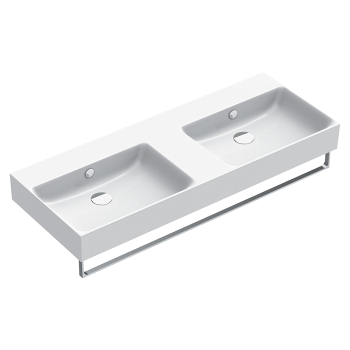 Catalano Comfort Раковина подвесная 120x47x15,5h см, с переливом, покр Cataglaze, цвет: белый глянц. 0221220001