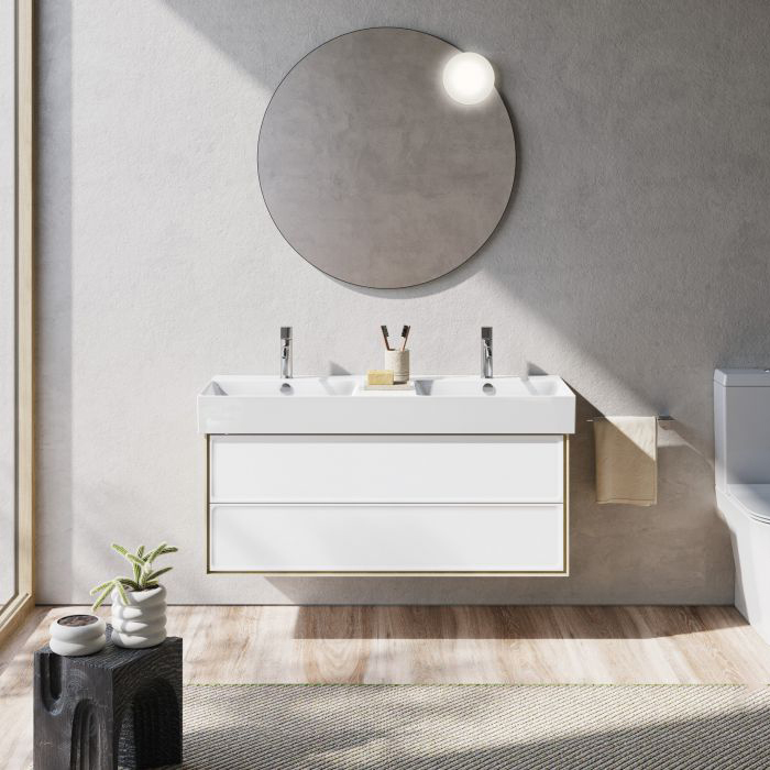 Catalano Comfort Раковина подвесная 120x47x15,5h см, с переливом, покр Cataglaze, цвет: белый глянц. 0221220001