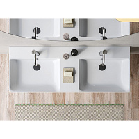 Catalano Comfort Раковина подвесная 120x47x15,5h см, с переливом, покр Cataglaze, цвет: белый глянц. 0221220001