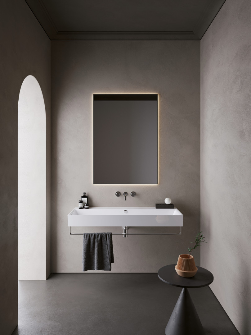 Catalano Comfort Раковина подвесная 120x47x15,5h см, с переливом, покр Cataglaze, цвет: белый глянц. 0221200001