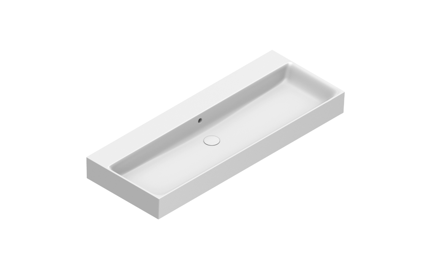 Catalano Comfort Раковина подвесная 120x47x15,5h см, с переливом, покр Cataglaze, цвет: белый глянц. 0221200001