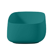 ArtCeram Cognac Раковина чаша 43x43x22h см, без перелива, покрытие Saniglaze, цвет: green foresta COL006 43 00