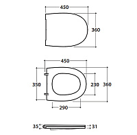 Globo 4All Крышка-сиденье для унитаза, с микролифтом, крепление хром, цвет: темно-серый MDR20SK