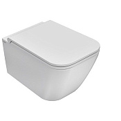 Globo Genesis Унитаз подвесной безободковый, с креплением, 36х50 см, цвет: белый глянцевый GNS03BI