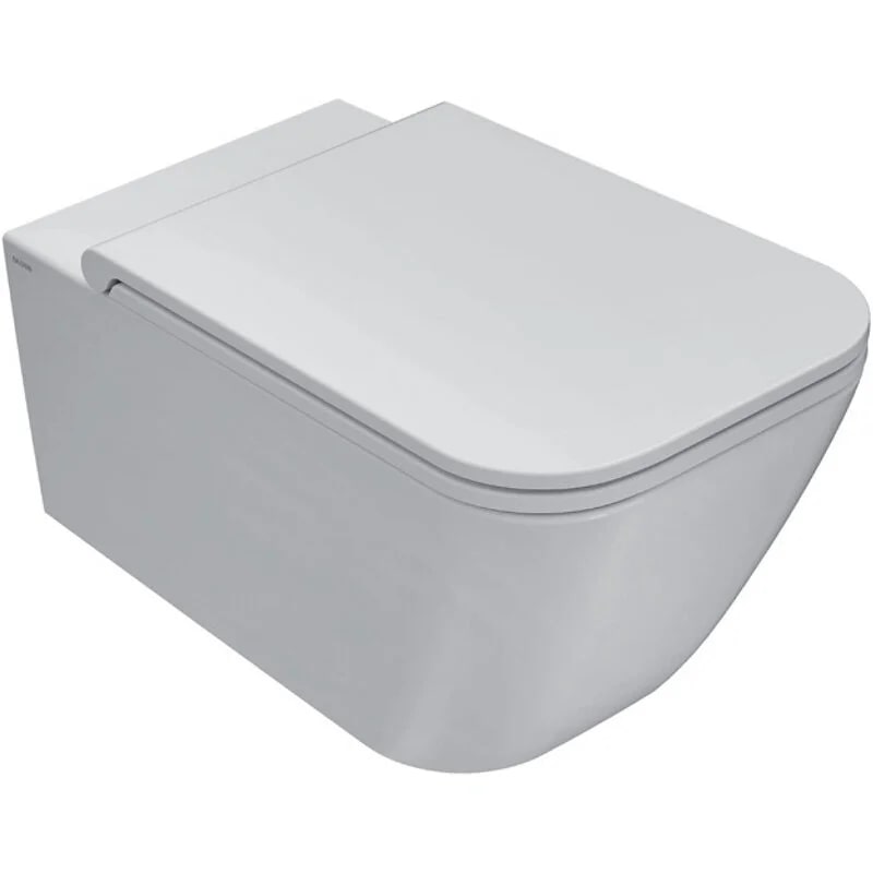 Globo Stone Унитаз подвесной безободковый, с креплением, 36х56 см, цвет: белый глянцевый STS06BI