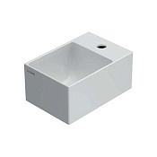 Globo T-Edge Раковина чаша 30x20x14h см без перелива и д/к, с 1 отв. под смес. и креп, цвет: белый B6R30BI