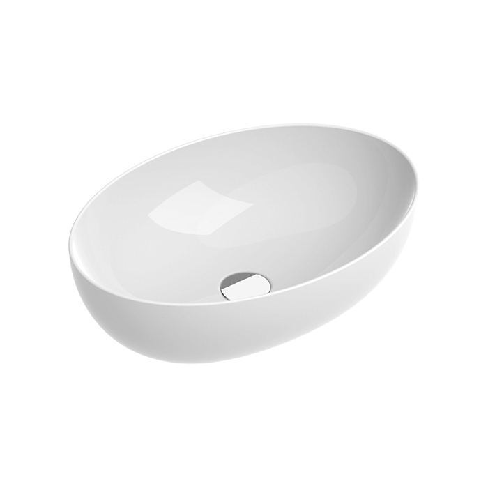 Catalano Zero Раковина чаша 60x42x18h см, без перелива, покрытие Cataglaze, цвет: белый глянцевый 16042AVL00