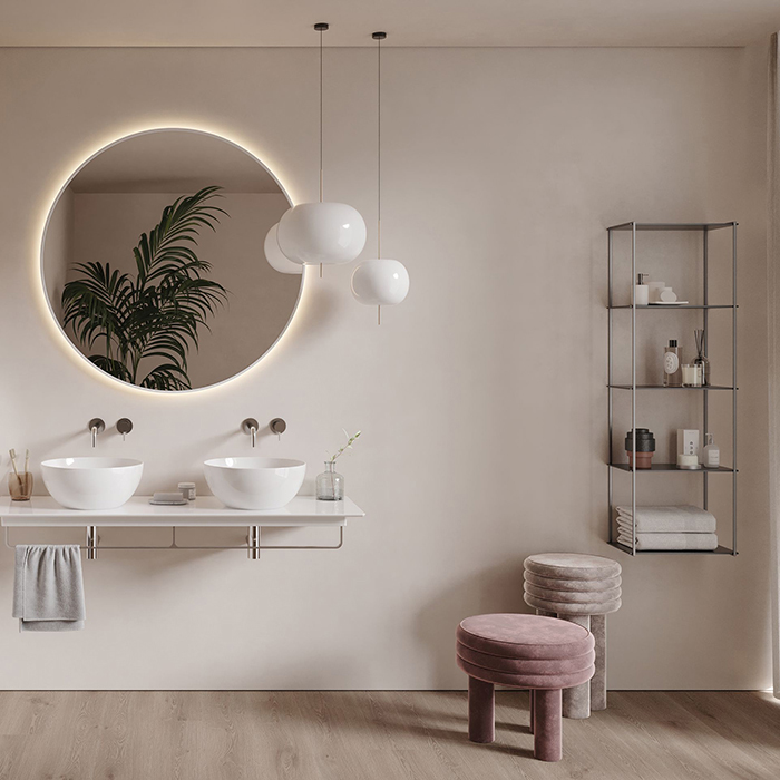 Catalano Zero Раковина чаша d42x18h см, без перелива, покрытие Cataglaze, цвет: белый глянцевый 142TVL00