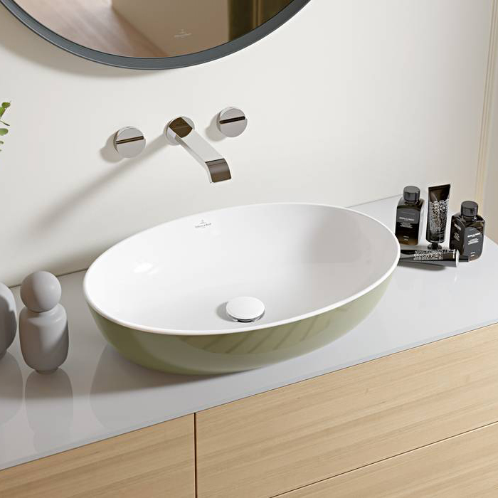 Villeroy & Boch Artis Раковина 61x41x13 см, накладная, цвет: Sage Green 419861BCS8