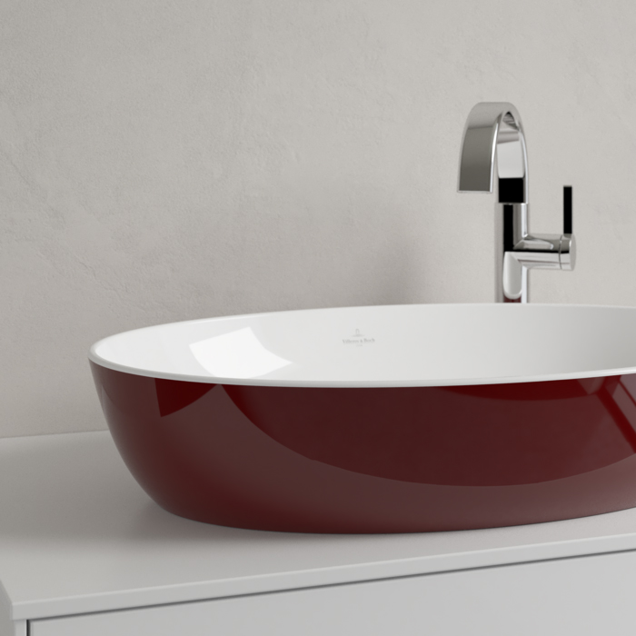 Villeroy & Boch Artis Раковина 61x41x13 см, накладная, цвет: Bordeaux 419861BCS9