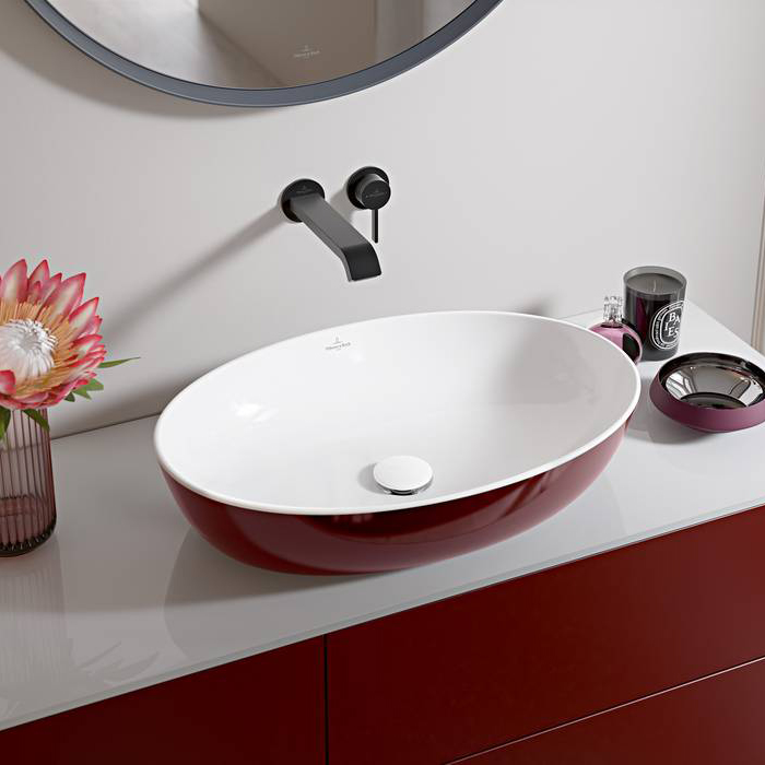 Villeroy & Boch Artis Раковина 61x41x13 см, накладная, цвет: Bordeaux 419861BCS9