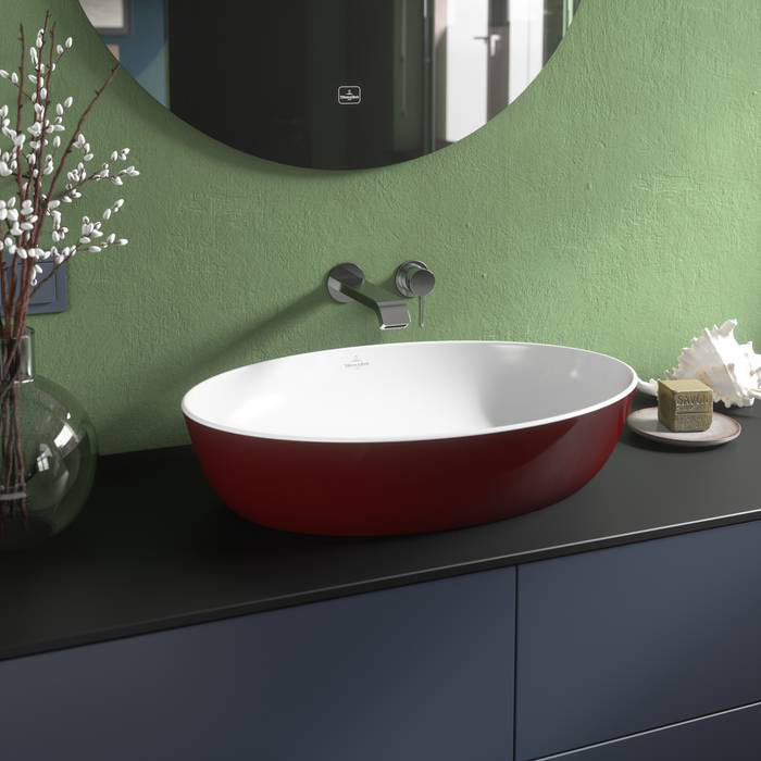 Villeroy & Boch Artis Раковина 61x41x13 см, накладная, цвет: Bordeaux 419861BCS9