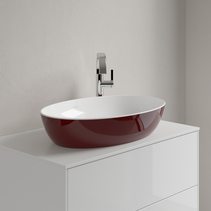 Villeroy & Boch Artis Раковина 61x41x13 см, накладная, цвет: Bordeaux 419861BCS9