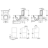Villeroy & Boch Venticello Сливной бачок, цвет: белый 570711R1