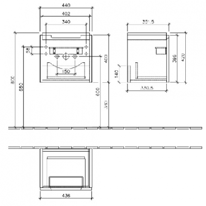 Villeroy & Boch Раковина компактная, цвет: белый 7315F5R1