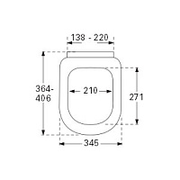 Villeroy & Boch Architectura Сиденье с крышкой для унитаза, цвет: белый 9M66S201