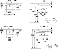 Villeroy & Boch O'Novo Раковина 50х25 см, цвет: белый альпин 4342R501