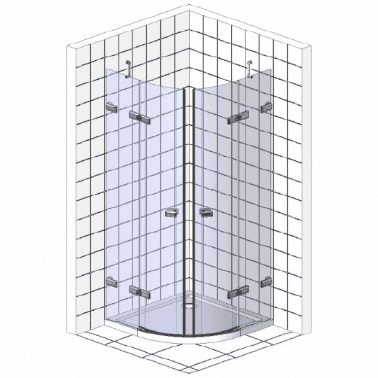 Ravak CSKK4 Chrome Душевой уголок 80x195h см, прозрачное стекло 6 мм, цвет: хром 3Q140C00Z1