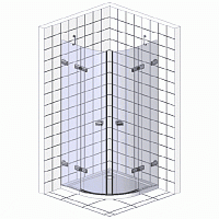 Ravak CSKK4 Chrome Душевой уголок 80x195h см, прозрачное стекло 6 мм, цвет: хром 3Q140C00Z1
