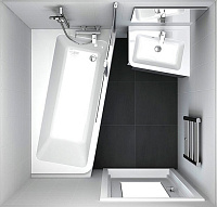 Ravak 10° 10CVS2 R Шторка на ванну правая, прозрачное стекло 99x150h см, цвет: хром 7QRA0U03Z1