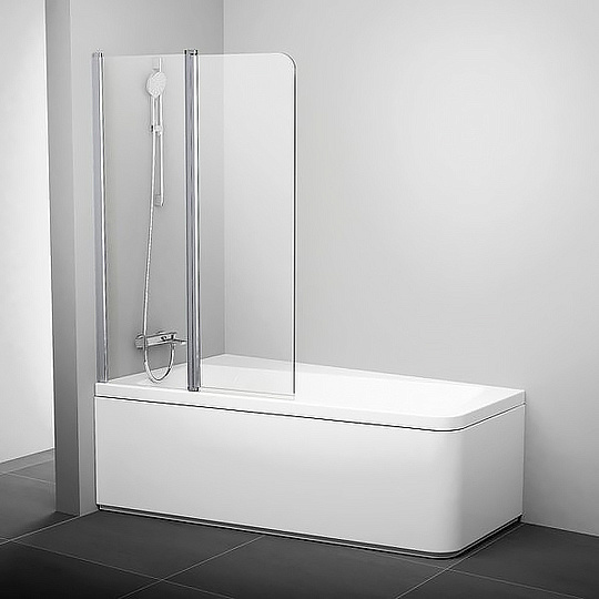 Ravak 10° 10CVS2 L Шторка на ванну левая, прозрачное стекло 99x150h см, цвет: хром 7QLA0103Z1