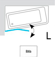 Ravak 10° 10CVS2 L Шторка на ванну левая, прозрачное стекло 99x150h см, цвет: хром 7QLA0103Z1