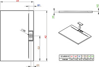 Radaway Giaros D Душевой поддон из акрила, 110х90х4h см, цвет: белый глянцевый MKGD1190-03