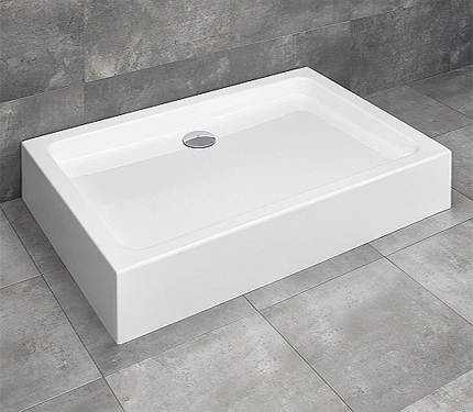 Radaway Laros D Душевой поддон из акрила, 100х80х17h см, цвет: белый глянцевый SLD81017-01