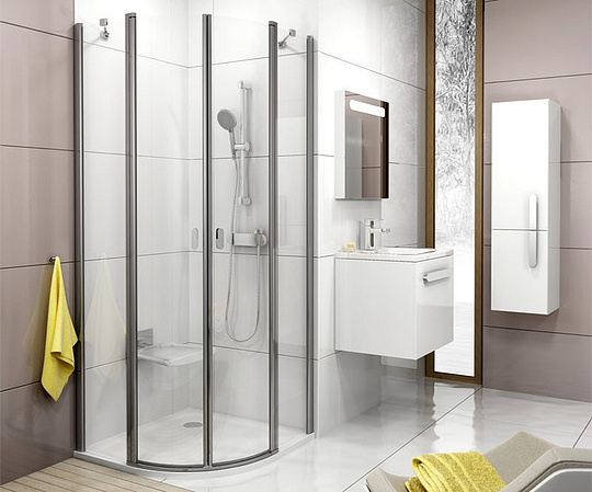 Ravak Elipso Pro Поддон для душа с экраном 80x80x3h см, цвет: белый XA244401010