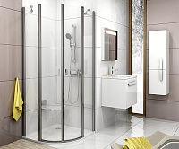 Ravak Elipso Pro Поддон для душа с экраном 80x80x3h см, цвет: белый XA244401010