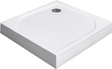 Radaway Delos C Душевой поддон из акрила, 80х80х14,5h см, цвет: белый глянцевый 4C88170-03