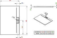 Radaway Giaros D Душевой поддон из акрила, 120х80х4h см, цвет: белый глянцевый MKGD1280-03