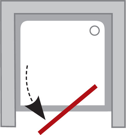 Ravak PDOP2-100 Pivot Душевая дверь в нишу 100x190h см распашная, прозрачное стекло, цвет: сатин 03GA0U00Z1