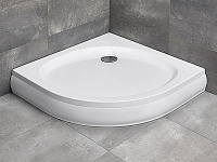 Radaway Patmos A Душевой поддон из акрила, 80х80х15h см, цвет: белый глянцевый 4S88155-03