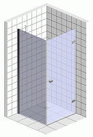 Душевой уголок Radaway Eos KDJ 80 прозрачное стекло L 37513-01-01NL