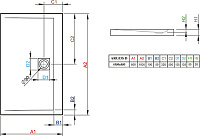 Radaway Argos D Душевой поддон из акрила, 100х80х5,5h см, цвет: белый глянцевый 4AD810-01