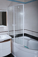 Ravak VSK2 Supernova Шторка на ванну левая 109x150h см, прозрачное стекло 6 мм, цвет: белый 76LB0100Z1