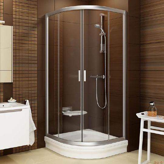 Ravak BLCP4 Blix Душевой уголок 79,5x190h см, прозрачное стекло 6 мм, цвет: сатин 3B240U00Z1