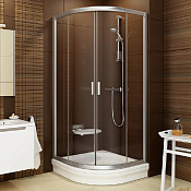 Ravak BLCP4 Blix Душевой уголок 79,5x190h см, прозрачное стекло 6 мм, цвет: сатин 3B240U00Z1