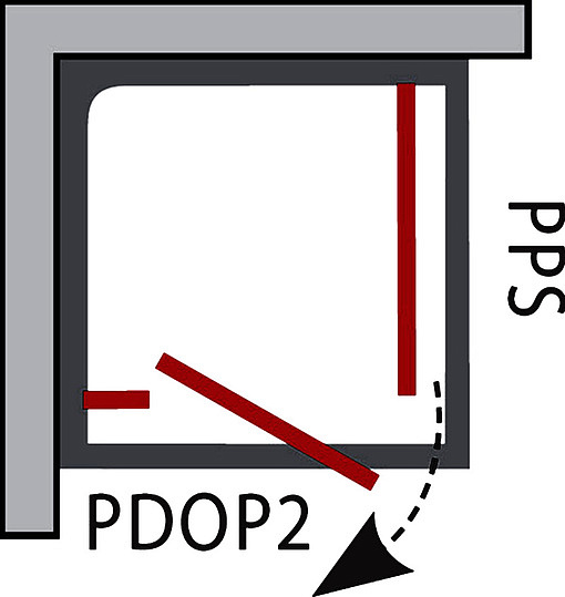 Ravak PPS-90 Pivot Душевая перегородка 90 см, прозрачное стекло, цвет: белый 90G70100Z1