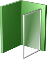 Ravak PPS-100 Pivot Душевая перегородка 100 см, прозрачное стекло, цвет: белый 90GA0100Z1