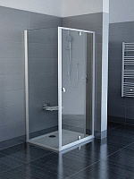 Ravak PPS-80 Pivot Душевая перегородка 80 см, прозрачное стекло, цвет: сатин 90G40U00Z1