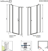 Душевая дверь в нишу Radaway Idea DWJS 130 R 3799455-01R