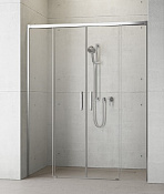 Radaway Idea DWD Душевая дверь, прозрачная 6 мм, Easy Clean 160х200,5h см, цвет: хром глянцевый 387126-01-01