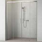 Radaway Idea DWD Душевая дверь, прозрачная 6 мм, Easy Clean 200х200,5h см, цвет: хром глянцевый 387120-01-01