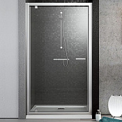 Radaway Twist DW Душевая дверь в нишу, прозрачная 6 мм, Easy Clean 100х190h см, цвет: хром глянцевый 382003-01