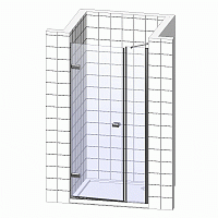 Душевая дверь в нишу Radaway Eos DWS 100 R 37990-01-01NR