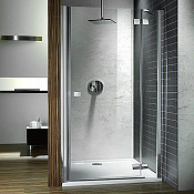 Radaway Almatea DWJ Душевая дверь в нишу, правая, прозрачная, 120х195h см, цвет: хром глянцевый 31502-01-01N